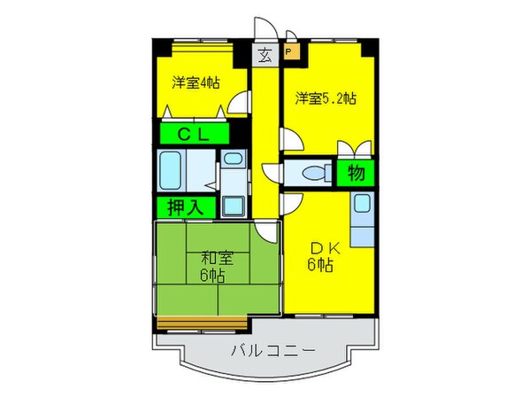 グレース津久野Ⅰの物件間取画像